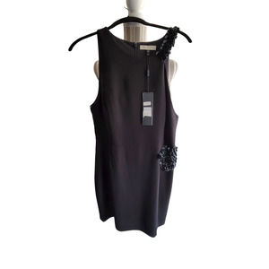 Halston Heritage Women's Black Mini Dress Size 14